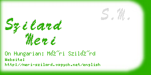 szilard meri business card